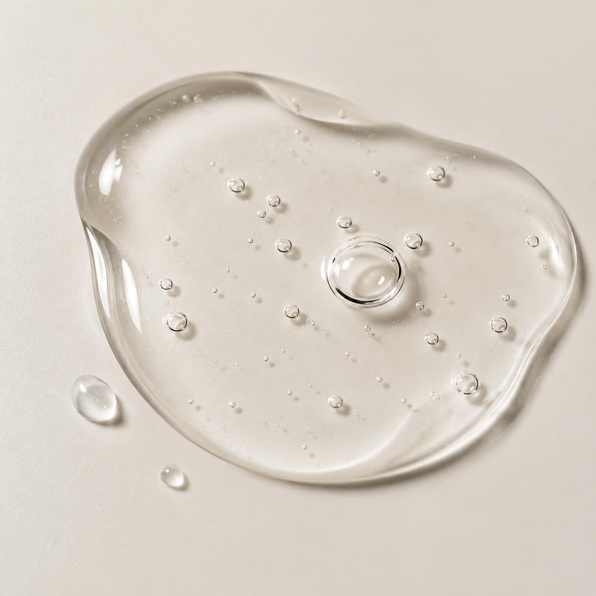 Clear, lightweight serum texture